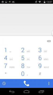 Dialer in Android 4.4.4