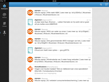 Twitter app iPad digimind