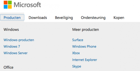 Microsoft Nederland surface