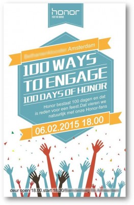 uitnodiging Honor 100 dagen